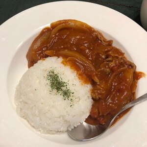 豚小間切れ肉で簡単★トマトハヤシライス